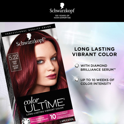 Tinte Para El Cabello Schwarzkopf Color Ultime 5.22 Ruby Red