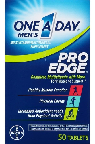 One A Day Pro Edge Multivitaminico Para Hombre 50 Unidades