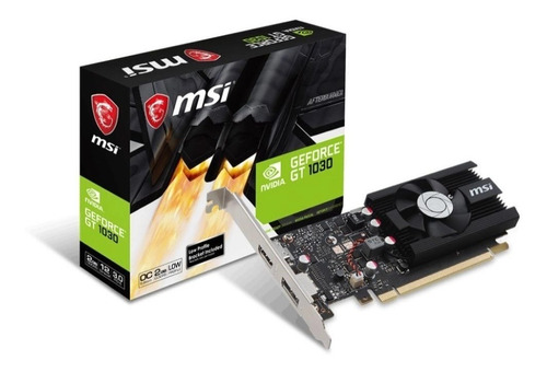 Placa De Vídeo Msi Nvidia Geforce Gt1030 Lp Oc 2gb Ddr4