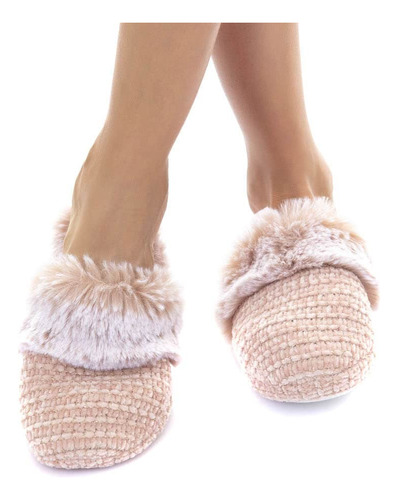 Pantufla Invierno Mujer Tipo Slipper