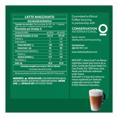 Nescafé Dolce Gusto Starbucks Latte Macchiato 12 Pzs.