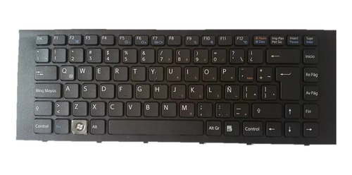 Teclado Sony Vpc-eg Pcg-61911u Vpc-ek20al Pcg-61a11u C/marco Color Negro