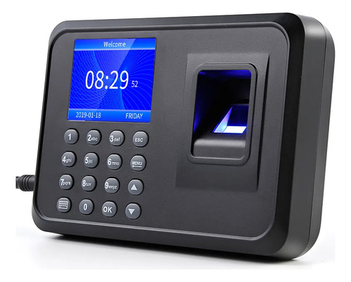 Lector De Huellas Digitales Biométrico Digital Huellas Dactilares 2.3 Pulgadas Gamer24hs Control Personal Ingreso Fichar Registro Empleados Carga Descarga Datos Usb 100 Registros