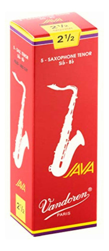 Vandoren Sr2725r Saxo Tenor Java Cañas Rojas Fuerza 2.5;