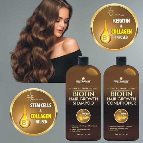 Primeiro Shampoo Botânico Para Crescimento Capilar Com Ed