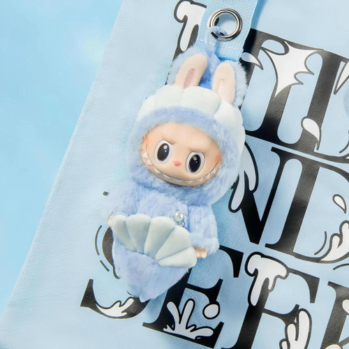 2pcs Labubu Macaron Monsters Vinilo Peluche Llavero