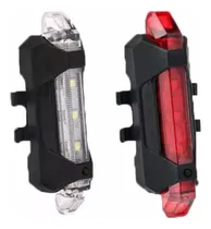 Comprar Par Luces Led Bicicleta Recargables Usb Delantera + Trasera