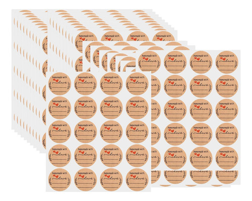600 Etiquetas Adhesivas Para Tarros, Etiquetas 1 Patrón