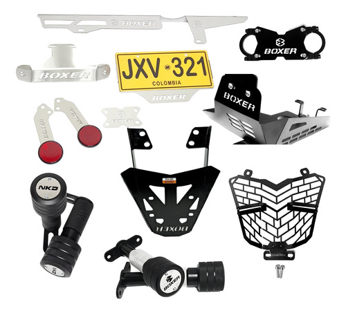 Kit Accesorios Moto Boxer Lujos Moto Boxer Ct100 