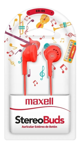 Auricular Maxell Stereo Entrada De Audio 3.5mm Modelo Eb-95