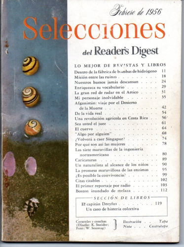 Selecciones Del Reader´s Digest Nº183 Febrero 1956