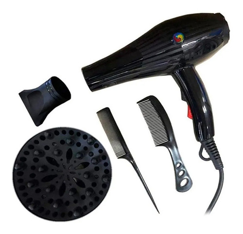 Imagen 1 de 6 de Secador De Pelo Profesional 5000w Peines Accesorios Tubelux