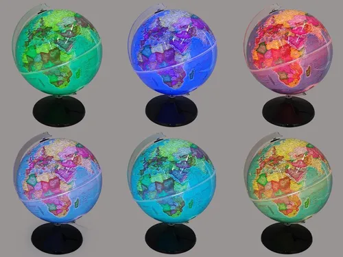 Globo Professional Studio 30cm + mapea Brasil y el mundo