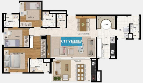 Imagem 13 de 15 de Apartamento 122m²| 4 Dormitórios À Venda, R$ 1.024.000- Jardim Flor Da Montanha - Guarulhos/sp - Sp153
