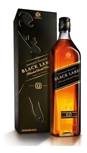 Whisky Johnnie Walker Black Label 750 Ml En Estuche