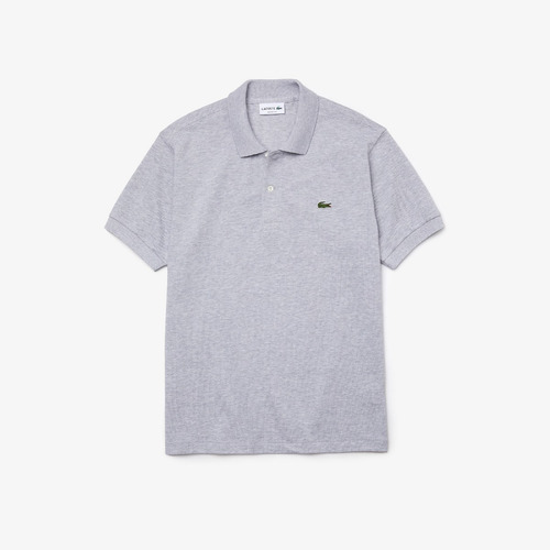 Polo Lacoste Mangas Cortas Clásica Gris Para Hombre