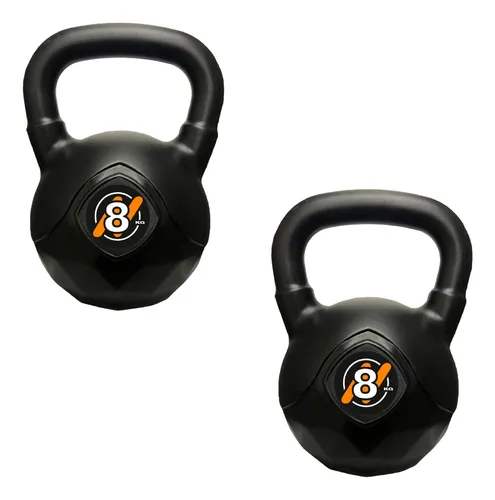 Pesa Rusa 8kg Kettlebell Fitness Gym Para Entrenamiento Pvc