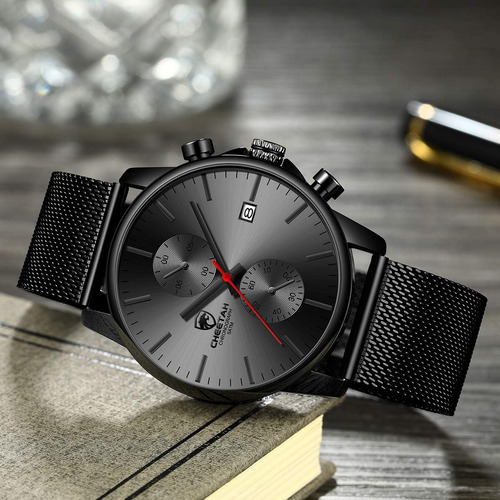 Hora De Oro Reloj Para Hombre Moda Deporte Cuarzo Analogi...