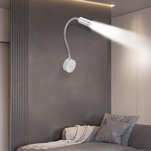 Lámpara De Pared Led Flexible De 1 W, Ajustable, Montada En