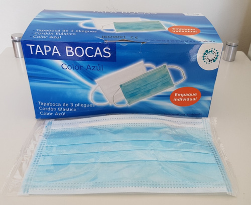 Tapabocas Desechable En Empaque Individual Caja X 7 X 50 Und