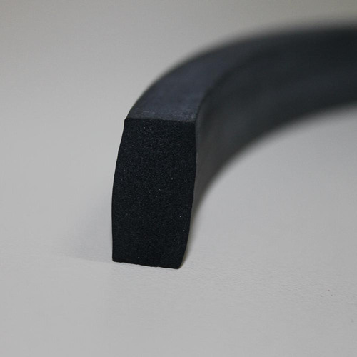 Perfil Borracha Esponjosa Vedação Retangular 12,5x10mm - 50m