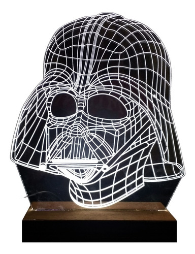 Lámpara Acrílico Led Star Wars Darth Vader 220v Regalo