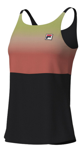 Musculosa Fila Mujer Backspin Cami Negro Verde Rpsa