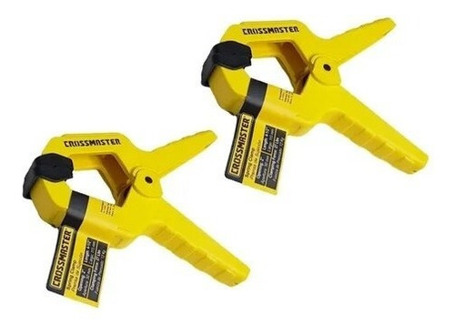 2 Prensas Pinza Sujeción Plastica12kg 115mmx50mm Crossmaster