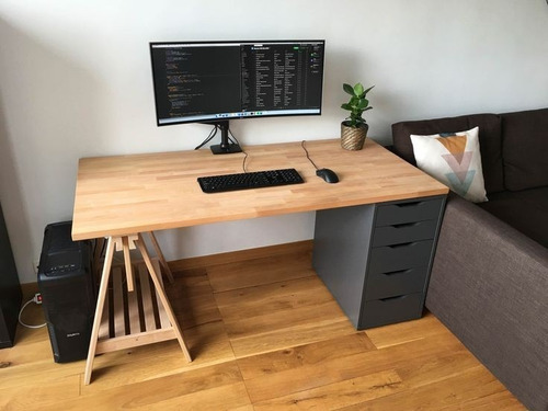 Escritorio Moderno Minimalista Caballete Hogar Oficina