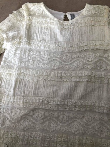 Vestido Mimo&co Niña Encaje Puntilla