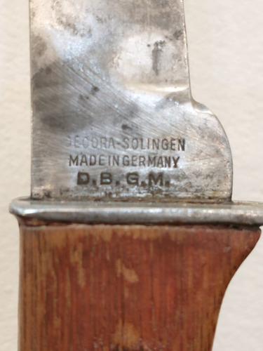 Imagen 3 de 7 de Antiguo Cuchillo Decora Solingen Germany D B G M