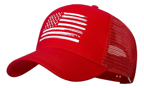 Sombreros De Camionero De La Bandera Americana, Sombrero