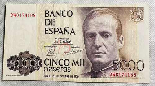España, 1979. 5.000 Pesetas. Billete Rey Juan Carlos