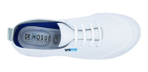 Zapato Tenis Blanco Piel Ultraligero Enfermer Dr Hosue 3017
