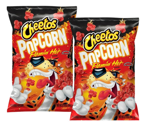 Cheetos Flamin Hot Popcorn Palomitas Papitas Americanas 2 Pz