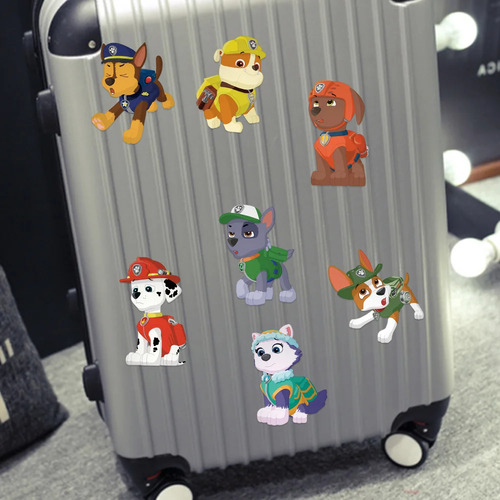 Pegatinas De Anime Con Rompecabezas De La Patrulla Canina, 8