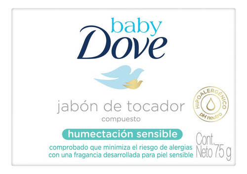 Jabón en barra Baby Dove Humectación Sensible 75 g