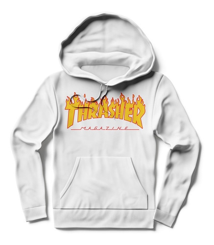 Buzo Canguro Calidad Premium Thrasher Fuego