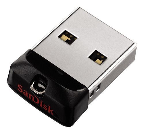 Imagen 1 de 4 de Pendrive Sandisk Cruzer Fit 64gb 2.0 Usb Flash Negro