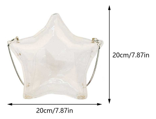 Para Bolso De Mano Acrílico Creativo Con Forma De Estrella