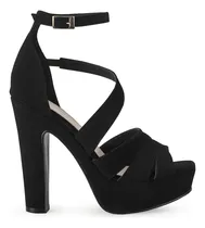 Comprar Zapatilla Mujer Casual Tiras Cruzadas Tacon Alto Elegante