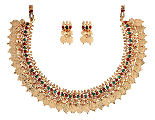I Jewels Collar De Oro De Bollywood Chapado En Oro De 18 Qui