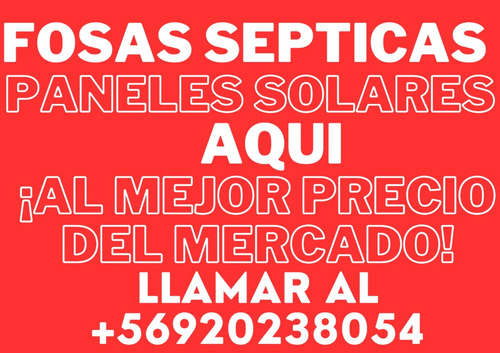 Instalación Fosas Sépticas -instalacion De Paneles Solares