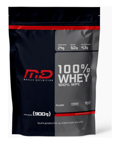100% Whey Protein Concentrado 900g Md Muscle Definition