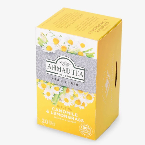 Té Importado Ahmad Infusion Camomile Lemongrass 20 Bolsas