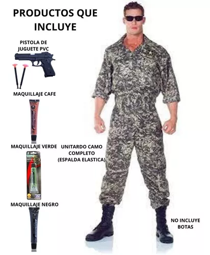 disfraz hombre militar