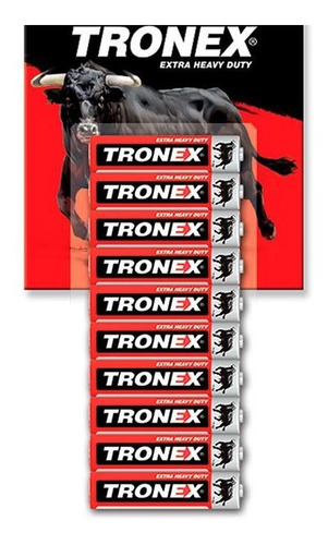 Tira 10 Bateria Pilas Tronex Aaa Extra Duracion 1.5v Icontec