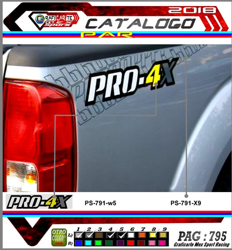 Kit De Stickers Nissan Pro-4x, Calcas De Vinilo De Recorte,