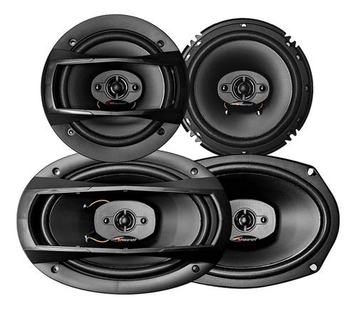 Stereo Usb Bluetooth Parlantes Nakamichi 6,5 Y 6x9 Pulgadas