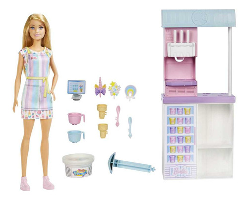 Muñeca Heladería Barbie Professions Fun Mattel